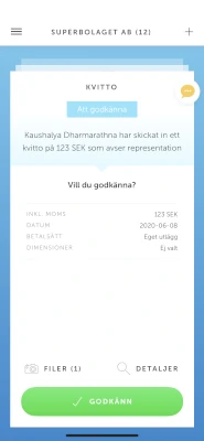 Så här ser startsidan ut i bokföringsprogrammet Wint