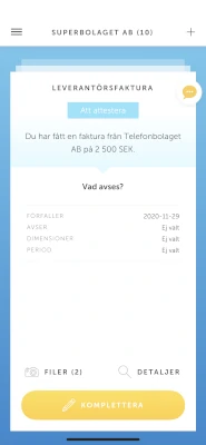 Bild över hur du godkänner leverantörsfakturor bokföringsprogrammet i Wint