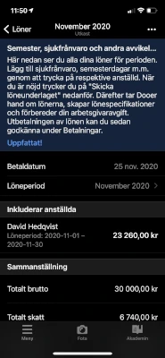 Bild över hur du hanterar löner i bokföringsprogrammet Dooer